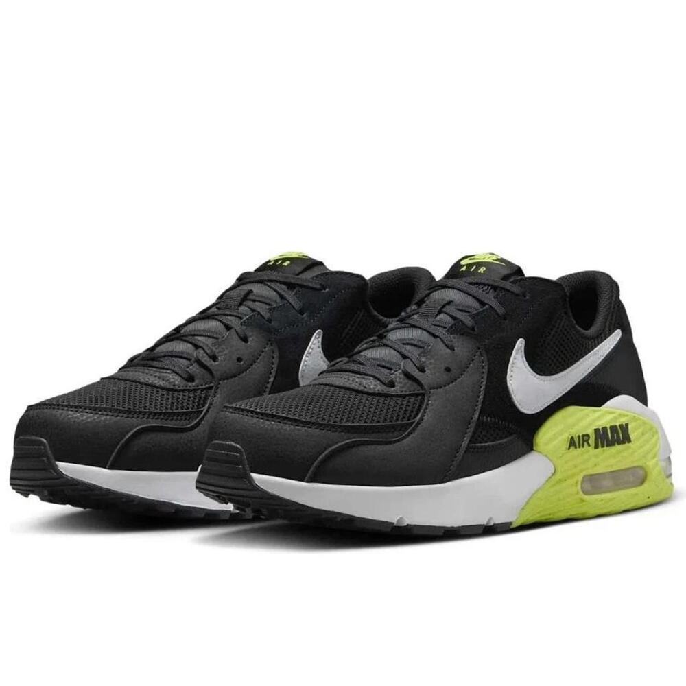 Nike Men's Size 8 Air Max Excee, Black/White-Cyber, CD4165-020
